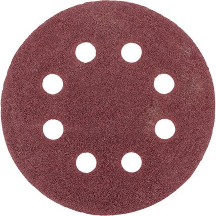 115mm HOOK-N-LOOP-BACKED SANDINGDISCS 8 HOLE P80