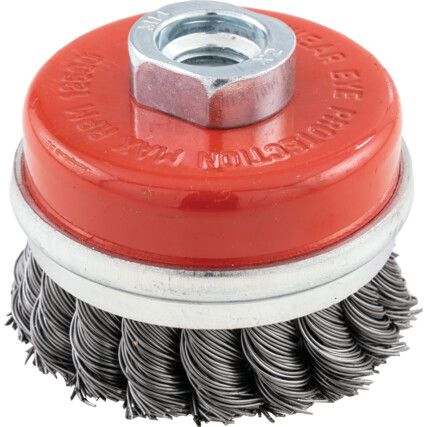 65mmxM14 THREADED 50SWG ARBOR CUPBRUSH