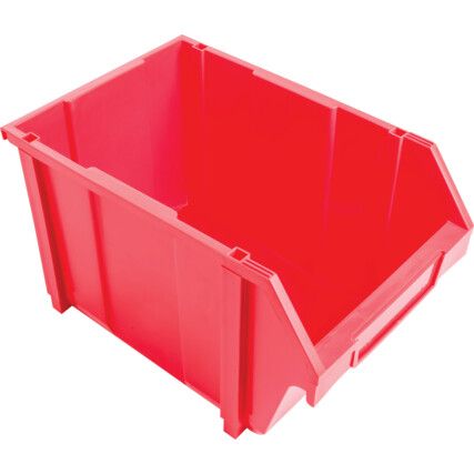 MTL5 PLASTIC STORAGE BIN RED