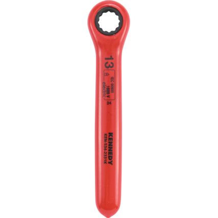 13mm INSULATED RATCHET RINGSPANNER DOUBLE TRIANGLE 1000 V