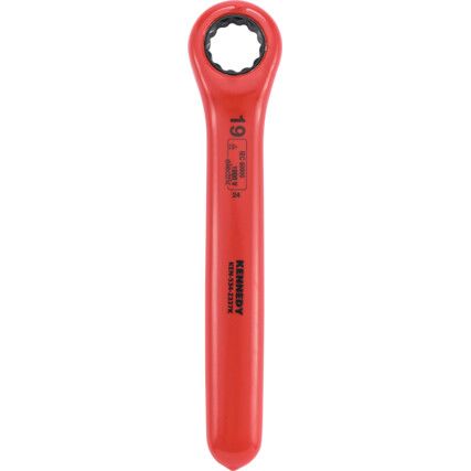 19mm INSULATED RATCHET RINGSPANNER DOUBLE TRIANGLE 1000 V