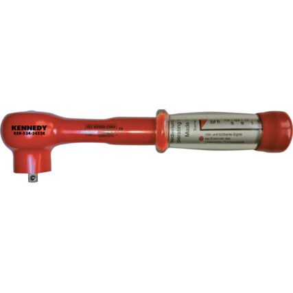 370mm INSULATED ADJUSTABLE TORQUEWRENCH 3/8"SQ/DR 5-50 NM - 1000V