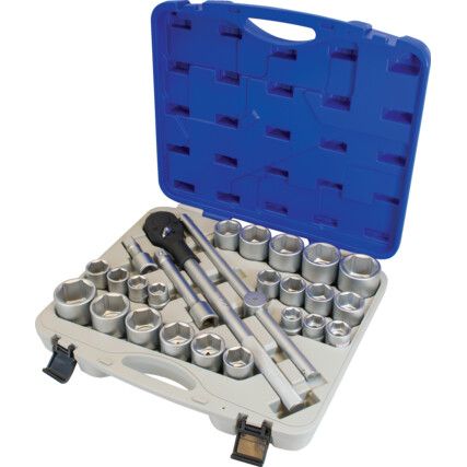 3/4" SQ.DR. 26 PC METRIC &AFSOCKET SET