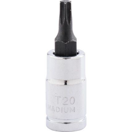 T20 TORX S/DRIVER BIT 1/4" SQ.DRIVE