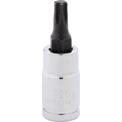 T25 TORX S/DRIVER BIT 1/4" SQ.DRIVE