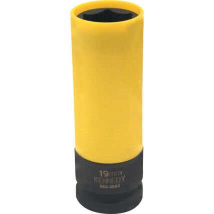 19mm WHEEL NUT IMPACT SOCKET1/2"SQ DR