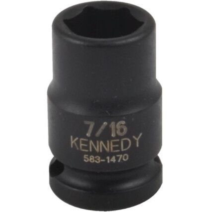 1/4" A/F IMPACT SOCKET 3/8"SQUAREDRIVE