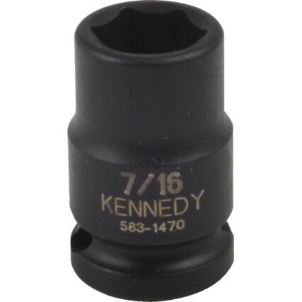 7/16" A/F IMPACT SOCKET3/8"SQUARE DRIVE