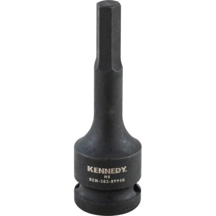 8mm HEX DRIVER IMPACT SOCKET1/2"SQUARE DRIVE