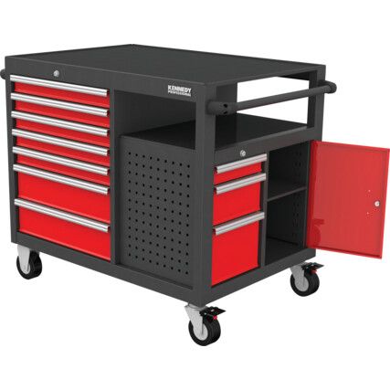 45" 10 DRAWER MOBILE WORK STATION