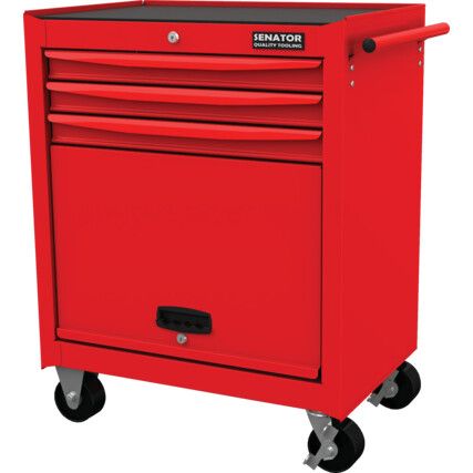 RED-27" 3 DRAWER ROLLER CABINET