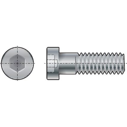 M8x16 SKT LOW HEAD CAP SCREW(GR-8.8) (PK-200)