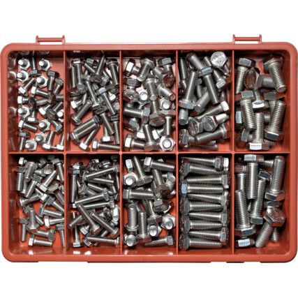 A4 STAINLESS STEEL METRICHEX HEAD SET SCREW KIT