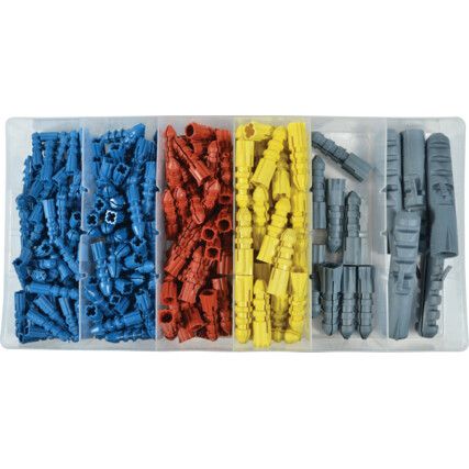 220 PCE WALL ANCHOR ASSORTMENT 6SIZES KIT