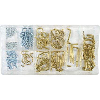 92 PCE HOOK & EYE BOLT ASSORTMENTKIT