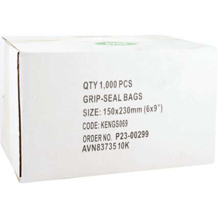 6"x9" PLAIN GRIPSEALBAGS(PK-1000)