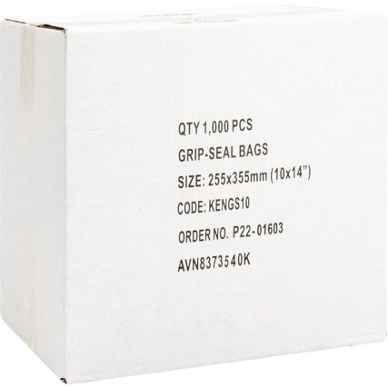 10"x14" PLAIN GRIPSEALBAGS(PK-1000)