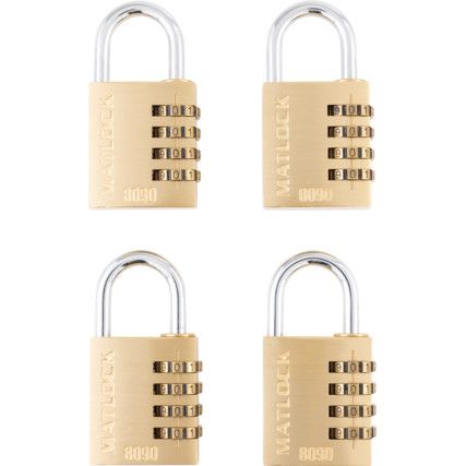 40mm BRASS COMBINATION PADLOCK (PK-4)