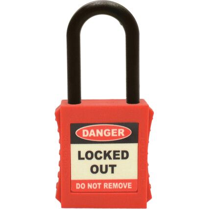 NYLON SHACKLE SAFETY PADLOCK