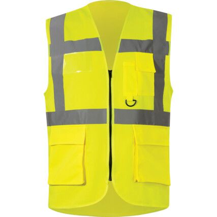 HI-VIS EXECUTIVE VEST(EN20471)YELLOW (XL)