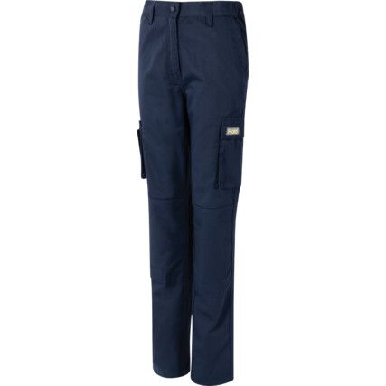 LADIES CARGO TROUSERS NAVY SIZE8, 33" LEG