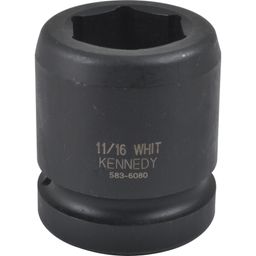 Chrome Molybdenum Impact Sockets: 1" Drive BSW Size, Standard Length, 6-Point thumbnail-0