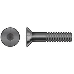 Socket Head Countersunk Screw - Inch - UNC - Grade 10.9 - Self Colour - DIN 7991 thumbnail-0