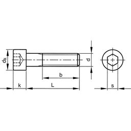 Socket Head Cap Screw, Metric, M12 thumbnail-2