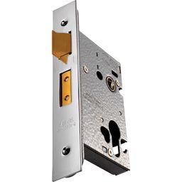 Euro Profile Mortice Sashlock Cases - Satin Chrome Plate or Polished Brass Finish thumbnail-0