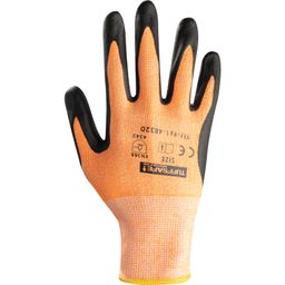 Cut Resistant Gloves, Nitrile Foam Coated, Orange/Black thumbnail-1